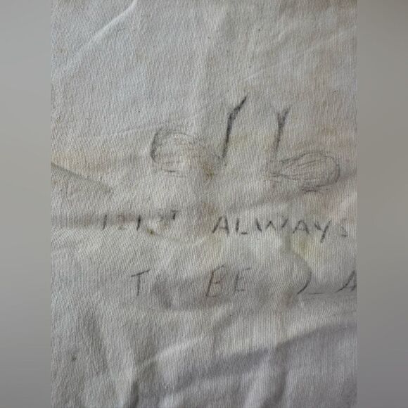 Vintage 1940s Distressed Military Trench Art Cotton Rutsack - Picture 5 of 8